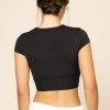 Baby Crop Tee - Black