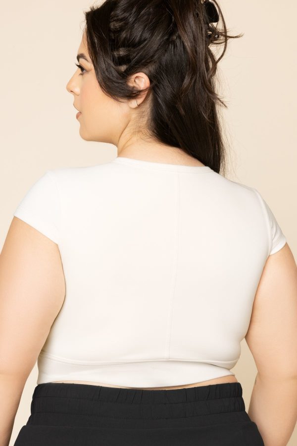 Baby Crop Tee - Cream