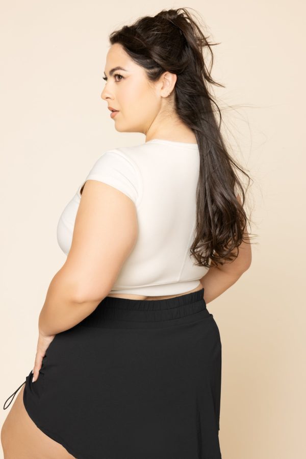 Baby Crop Tee - Cream