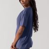 Daring Deep V Tee - Dark Navy