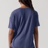Daring Deep V Tee - Dark Navy