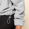 Half Zip Warm Up Hoodie - Heather Grey