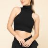 I Feel Cute Crop Top - Black