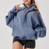 Ooey Gooey Half Zip Sweater - Blue Dusk
