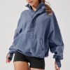 Ooey Gooey Half Zip Sweater - Blue Dusk