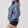 Ooey Gooey Half Zip Sweater - Blue Dusk