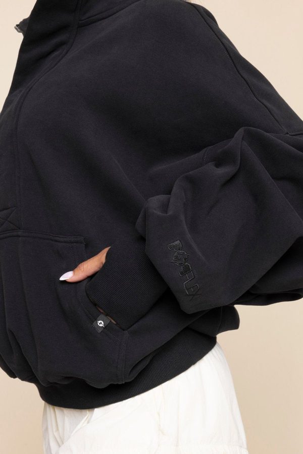 OoeyGooeyHalfZipSweater-Black_28966.jpg Ooey Gooey Half Zip Sweater - Black