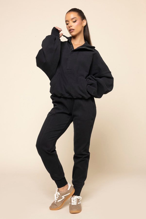 OoeyGooeyHalfZipSweater-Black_OoeyGooeyJogger-Black_28742.jpg Ooey Gooey Half Zip Sweater - Black