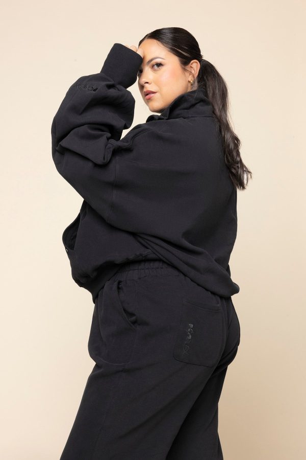 OoeyGooeyHalfZipSweater-Black_OoeyGooeySweatpant-Black_30061.jpg Ooey Gooey Half Zip Sweater - Black