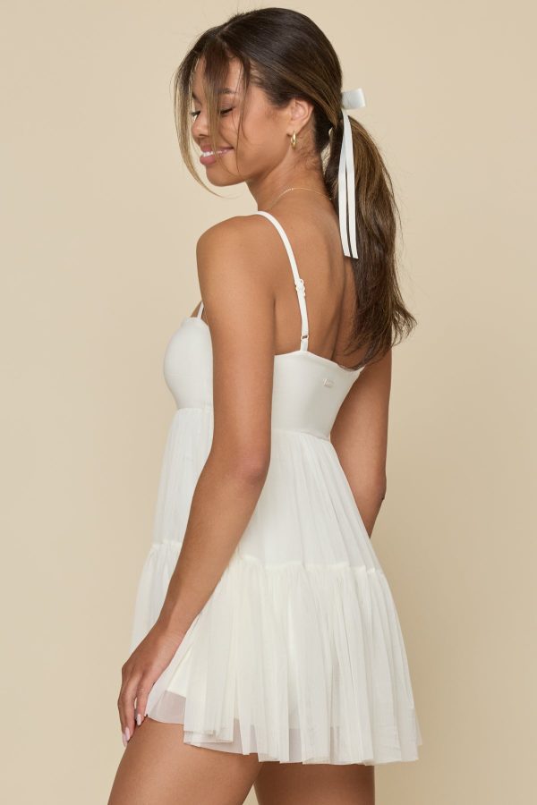 Pirouette Babydoll Dress - Coconut Cream