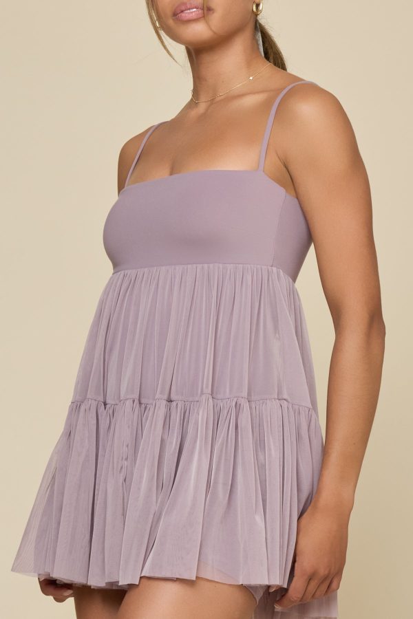 Pirouette Babydoll Dress - Dusty Mauve