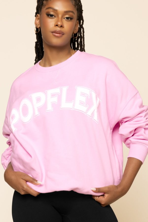 POPFLEX® Cloud Crewneck Sweater - Pink Crush