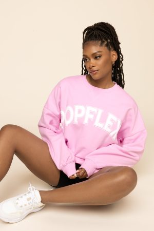 PopflexCloudCrewneckSweater-Bubblegum-B1027_67530-Edit.jpg POPFLEX® Cloud Crewneck Sweater - Pink Crush
