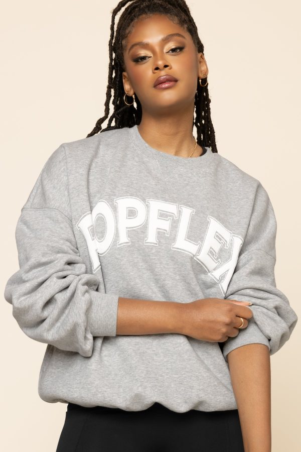 POPFLEX® Cloud Crewneck Sweater - Heather Grey