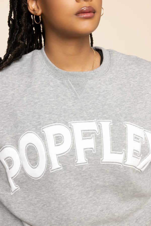 POPFLEX® Cloud Crewneck Sweater - Heather Grey