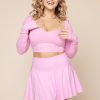 SweetheartLongSleeveCropTop-Bubblegum-2022_00240-Edit.jpg Sweetheart Long Sleeve Crop Top - Bubblegum