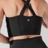 Daphne Corset Crop Top - Black