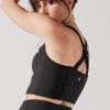 Daphne Corset Crop Top - Black